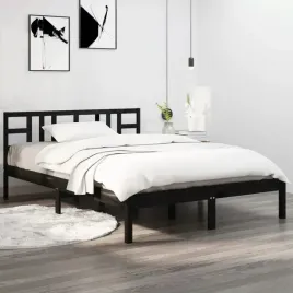 vidaxl-rama-lozka-czarna-lite-drewno-200-x-200-cm
