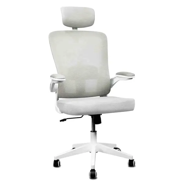 Fotel obrotowy biurowy do biurka Ergo Lite LVNSystem biały 107-131 120kg