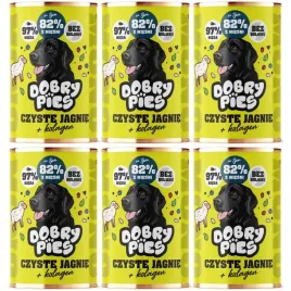 dobry-pies-czyste-jagnie-kolagen-karma-monoproteinowa-6x-400g