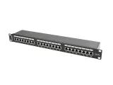 lanberg-patch-panel-24-port-1u-kat-5e-ftp-czarny-kod-producenta-pps5-1024-b