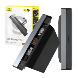 hub-baseus-t-space-usb-c-lightning-45w-do-tesli-czarny-kabel-1m