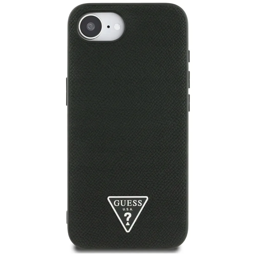 etui-guess-grained-triangle-magsafe-do-apple-iphone-16e-czarny