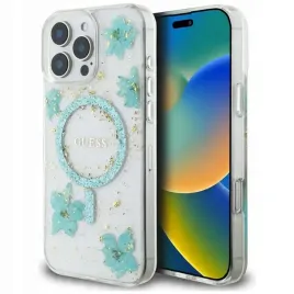 etui-guess-resin-flowers-glitter-magsafe-do-iphone-16-pro-max-turkusowy