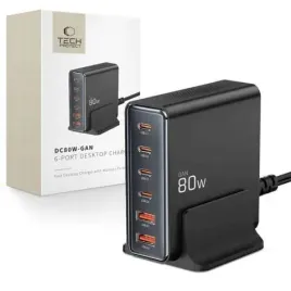 stacja-ladujaca-techprotect-dc80wgan-80w-do-urzadzen-usb-czarna-ladowarka