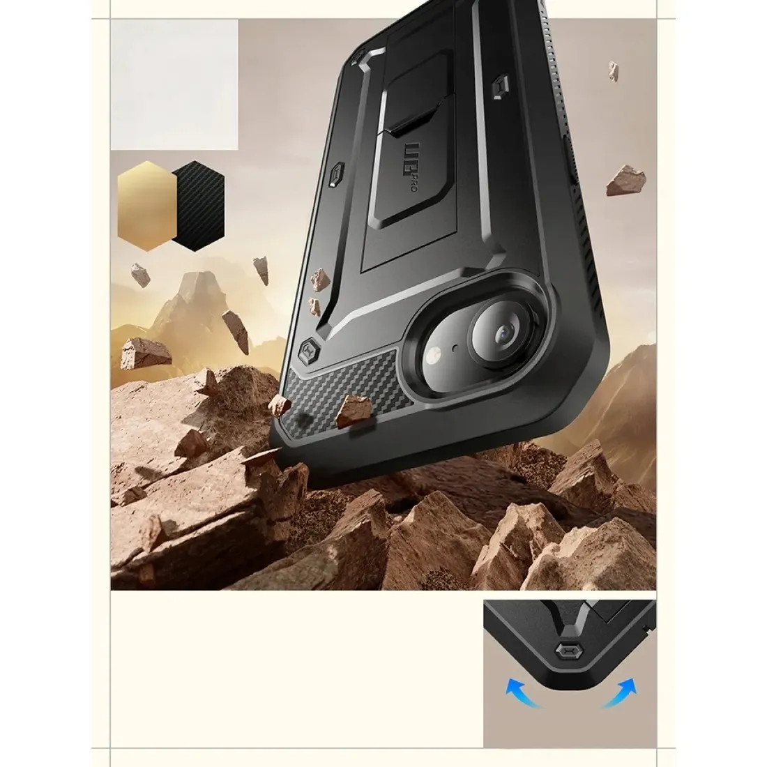 etui-supcase-unicorn-beetle-pro-do-apple-iphone-16e-czarne