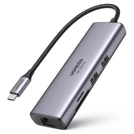 ugreen-7w1-usb-c-2xusb-3-2-hdmi-4k60hz-sd-tf-usb-c-pd-100w-rj45-1gbps