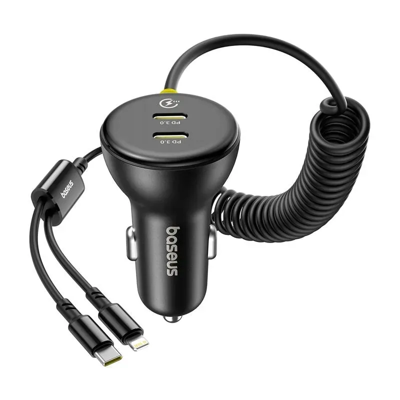 ladowarka-samochodowa-baseus-60w-2xusb-c-do-iphone-usb-c-lightning-czarna-stan-nowy