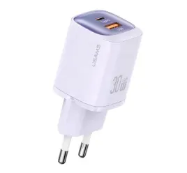 ladowarka-sieciowa-usams-cc254-30w-usb-a-usb-c-gan-do-smartfonow-fioletowa