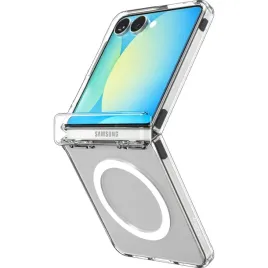 etui-spigen-ultra-hybrid-pro-magsafe-do-galaxy-z-flip-7-przezroczyste-biale