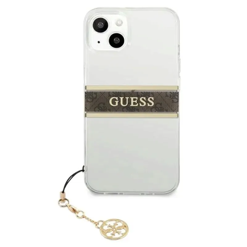 etui-do-iphone-13-mini-guess-4g-stripe-brown-clear