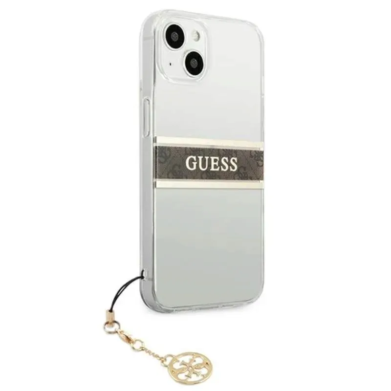 etui-do-iphone-13-mini-guess-4g-stripe-brown-clear
