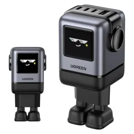 ladowarka-sieciowa-ugreen-nexode-robot-gan-usb-a-3xusb-c-100w-czarna
