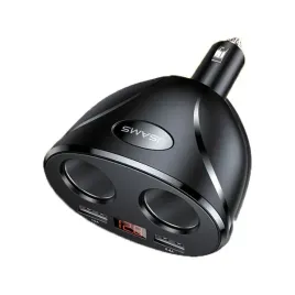 adapter-usams-c16-2-gniazda-2xusb-96w-fast-charge-czarny-black-cc99tc01-roz