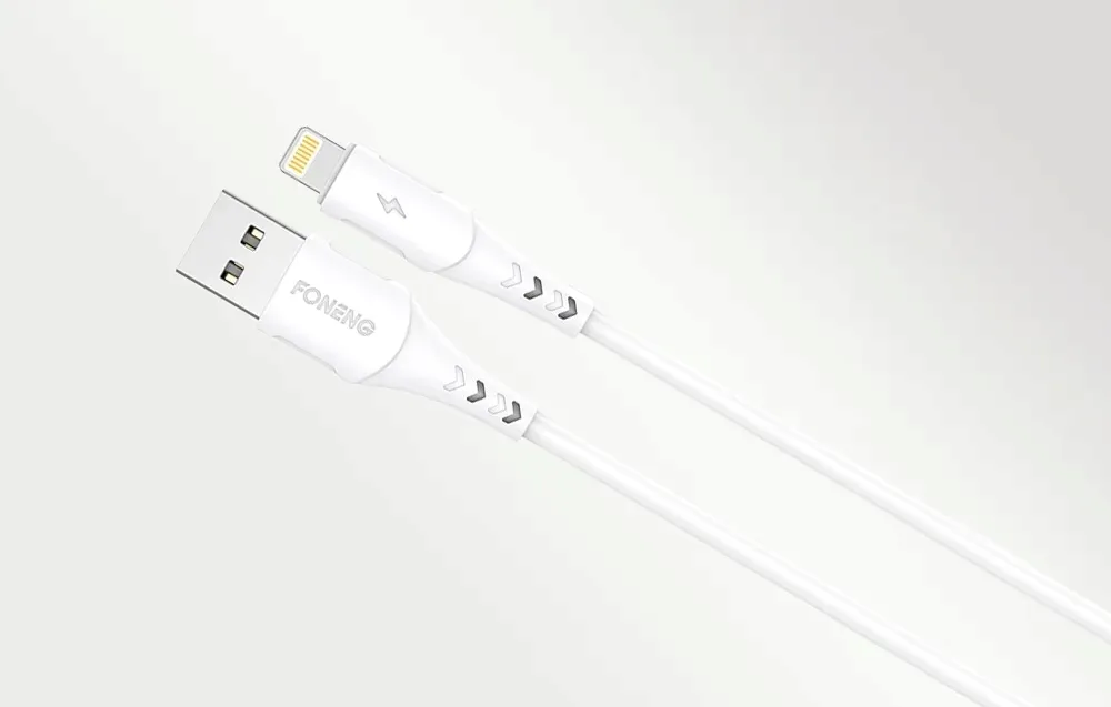kabel-usb-do-lightning-foneng-x81-2-1a-1m-bialy