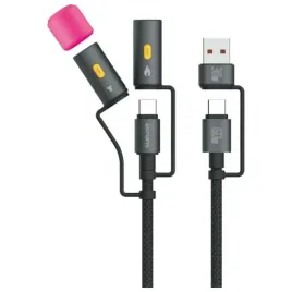 kabel-usb-c-4smarts-explorer-4w1-czarny-latarka-zapalniczka-60w-1m