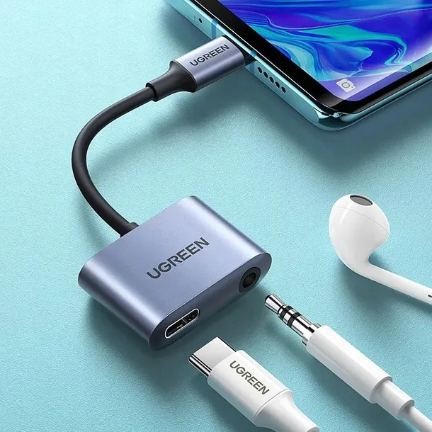 adapter-przejsciowka-audio-usb-c-usb-c-mini-jack-3-5mm-szary-ugreen-stan-nowy-model-129470-385549