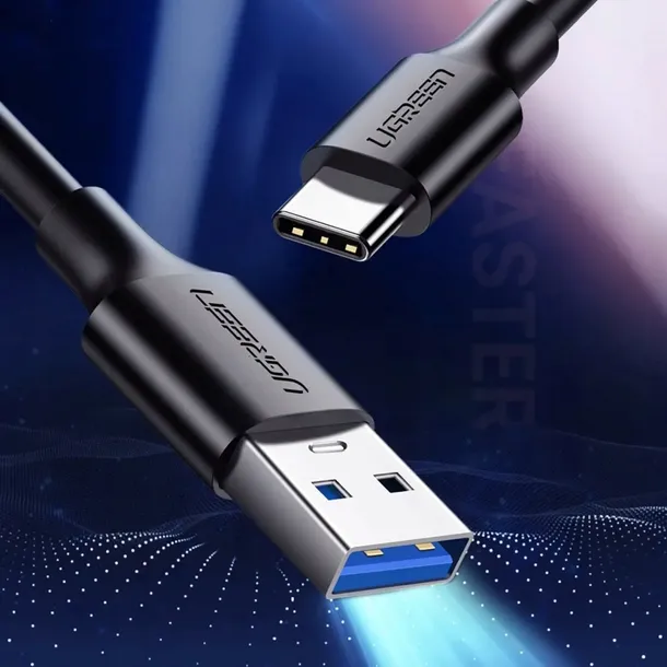 kabel-przewod-usb-a-3-0-usb-c-3a-0-5m-czarny-ugreen-zlacza-usb-usb-typ-c