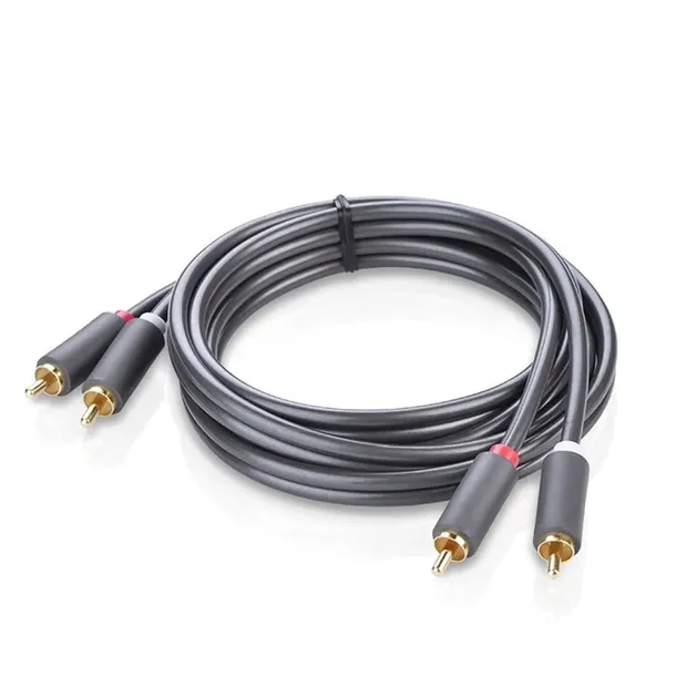 kabel-przewod-audio-2rca-meski-3m-szary-ugreen-kod-producenta-10519
