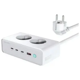 4smarts-przedluzacz-6w1-2xac-usb-a-3xusb-c-65w-gan-bialy-do-ladowania