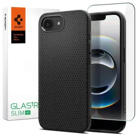 2-x-spigen-elastyczne-matowe-etui-case-obudowa-do-iphone-16e-szklo-glas-t