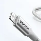 kabel-przewod-usb-c-iphone-lightning-mfi-1m-srebrny-ugreen-konstrukcja-oplot
