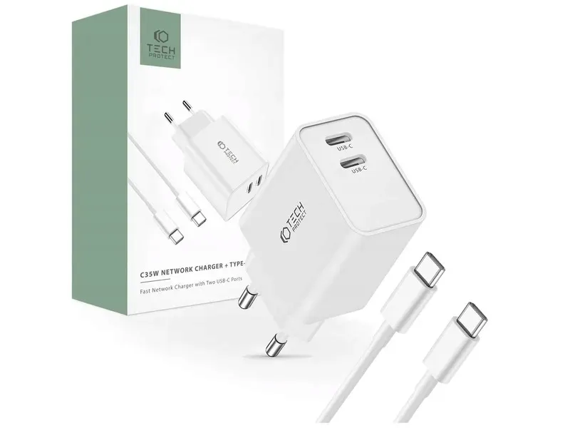ladowarka-sieciowa-tech-protect-c35w-2xusb-c-pd-35w-kabel-usb-c-biala