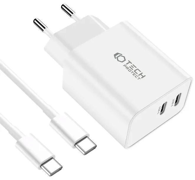 ladowarka-sieciowa-tech-protect-c35w-2xusb-c-pd-35w-kabel-usb-c-biala-kolor-bialy