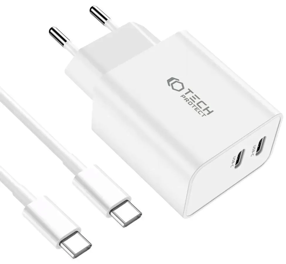 ladowarka-sieciowa-tech-protect-c35w-2xusb-c-pd-35w-kabel-usb-c-biala