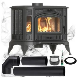 piec-z-dolotem-zeliwny-koza-k9-fi130-8-kw-eco-zestaw-rur-do-montazu
