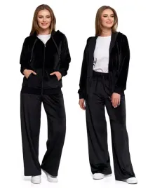 moraj-dres-komplet-welurowy-damski-szeroka-nogawka-czarny-xl