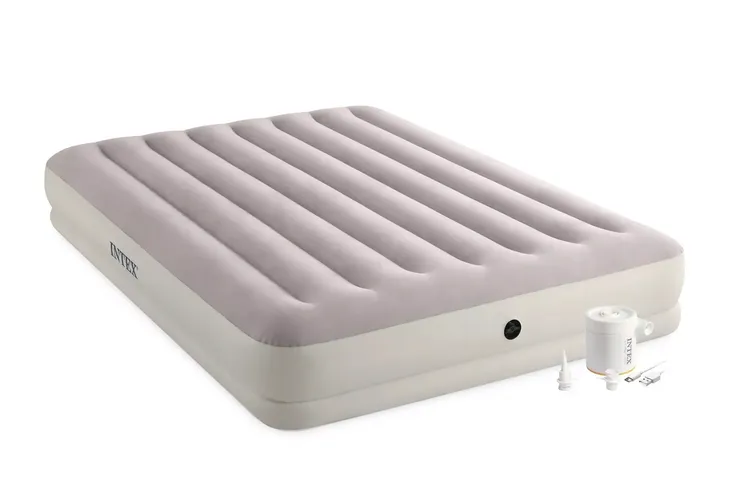 ŁÓŻKO MATERAC DMUCHANY INTEX 64179 152x203x30cm POMPKA USB