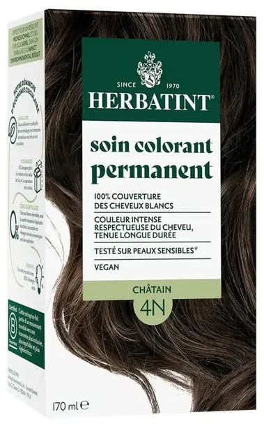 Herbatint Farba 4N Kasztan 170 ml BEZ AMONIAKU naturalne składniki
