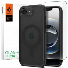 2-x-spigen-matowe-przezroczyste-etui-case-magsafe-do-iphone-16e-szklo-gla