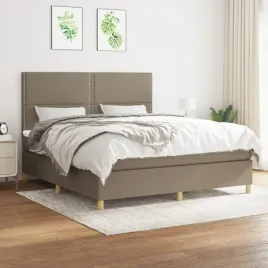 vidaxl-lozko-kontynentalne-z-materacem-taupe-tkanina-180x200-cm