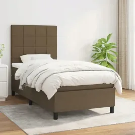 vidaxl-lozko-kontynentalne-z-materacem-brazowe-tkanina-100x200-cm