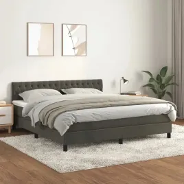 vidaxl-lozko-kontynentalne-z-materacem-ciemnoszare-180x200cm-aksamit
