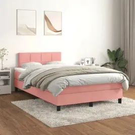 vidaxl-lozko-kontynentalne-z-materacem-rozowe-120x200-cm-aksamit