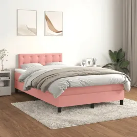 vidaxl-lozko-kontynentalne-z-materacem-rozowe-120x200-cm-aksamit