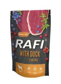 karma-dla-psa-rafi-z-kaczka-borowka-i-zurawina-saszetka-500g
