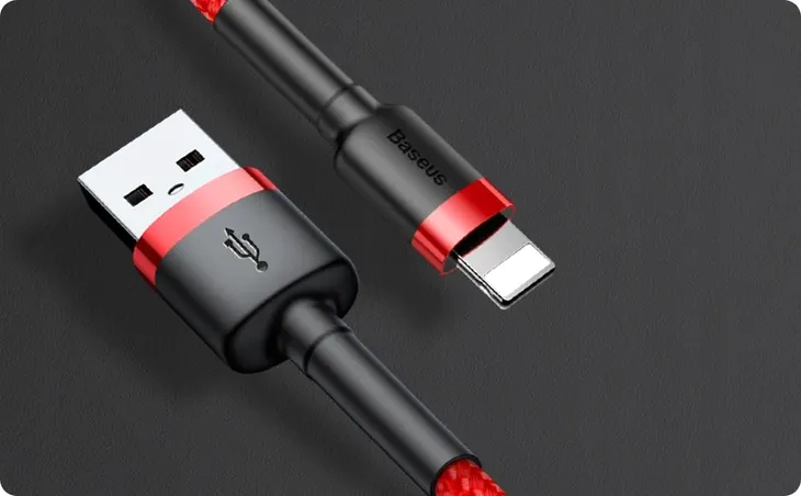 kabel-baseus-usb-a-apple-lightning-1m-czerwony-oplot-stan-nowy-kolor-czerwony