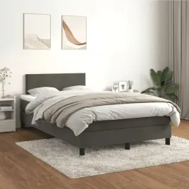 vidaxl-lozko-kontynentalne-z-materacem-ciemnoszare-120x200cm-aksamit