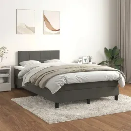 vidaxl-lozko-kontynentalne-z-materacem-ciemnoszare-120x200cm-aksamit