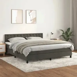 vidaxl-lozko-kontynentalne-z-materacem-ciemnoszare-180x200cm-aksamit