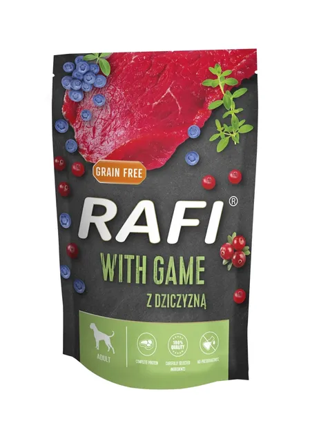 Rafi Karma dla Psa Dziczyzna z Borówkami i Żurawiną 500g