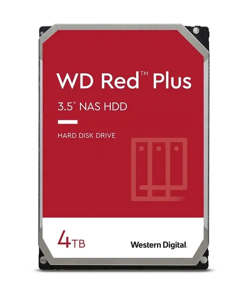 Dysk HDD WD Red Plus WD40EFPX (4 TB ; 3.5"; 256 MB; 5400 obr/min)