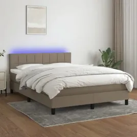 vidaxl-lozko-kontynentalne-z-materacem-taupe-140x200-cm-tkanina