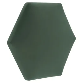 panel-tapicerowany-scienny-wezglowie-35x30cm-welur-ciemny-zielony-heksagon