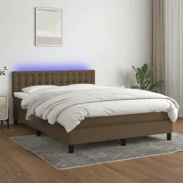 vidaxl-lozko-kontynentalne-z-materacem-brazowe-140x200-cm-tkanina
