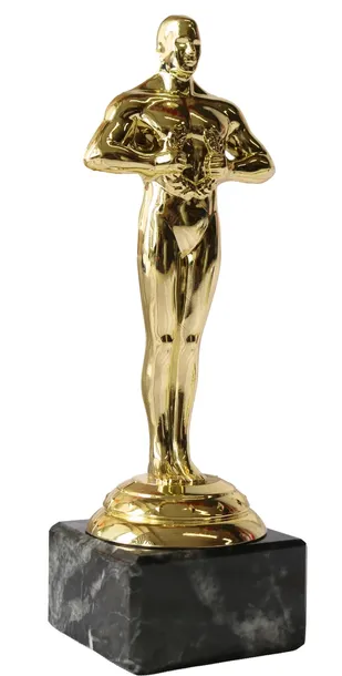Statuetka figurka WIKTOR złota nagroda konkurs turniej 18 cm + NADRUK