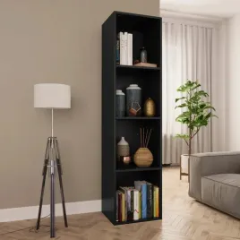 vidaxl-regal-na-ksiazki-szafka-tv-czarny-36x30x143-cm-plyta-wiorowa
